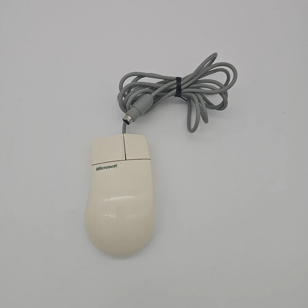 Vintage Microsoft Serial Mouse Port 2.0 Compatible Ergonomic  58264 Retro 1990s